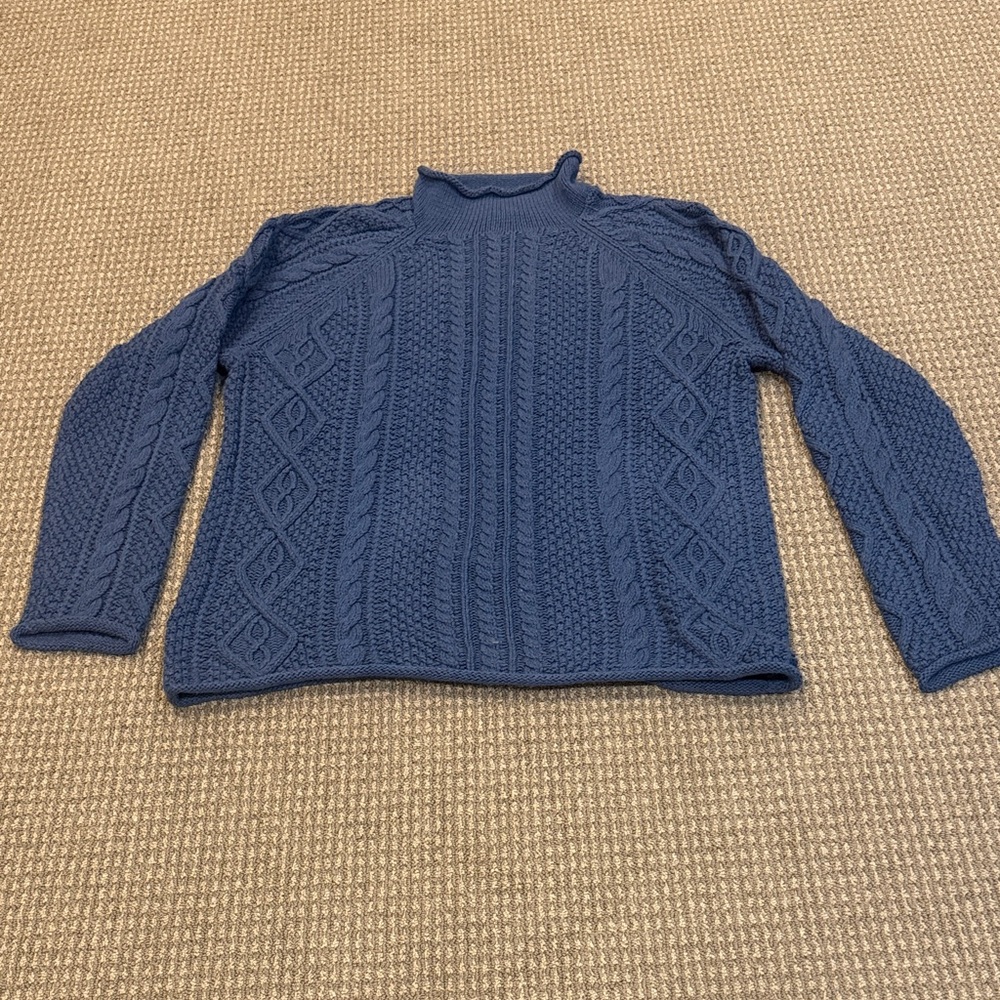 J. Crew Men's Navy Turtleneck Sweater
